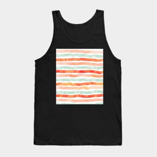 watercolor hand drawn peach mint orange Tank Top